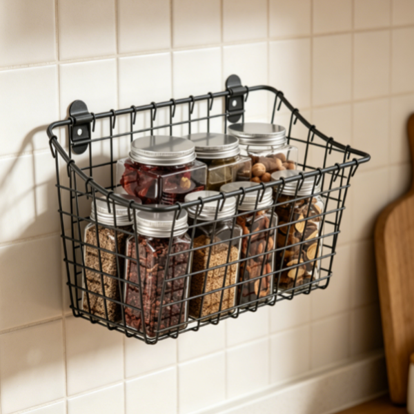 Metal Wall Mounted Organizer Shelf